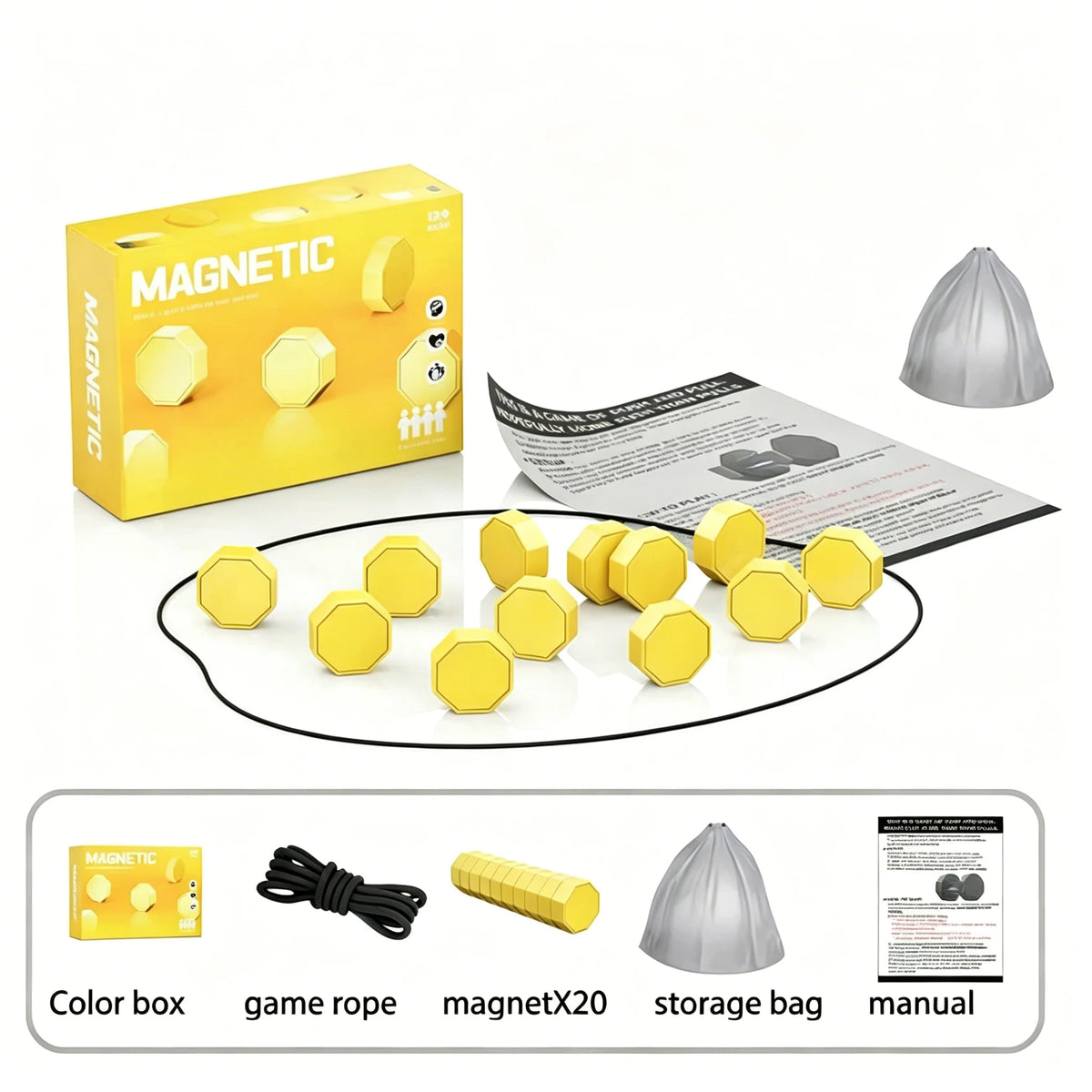 Magnetic Battle Stones Strategy Game