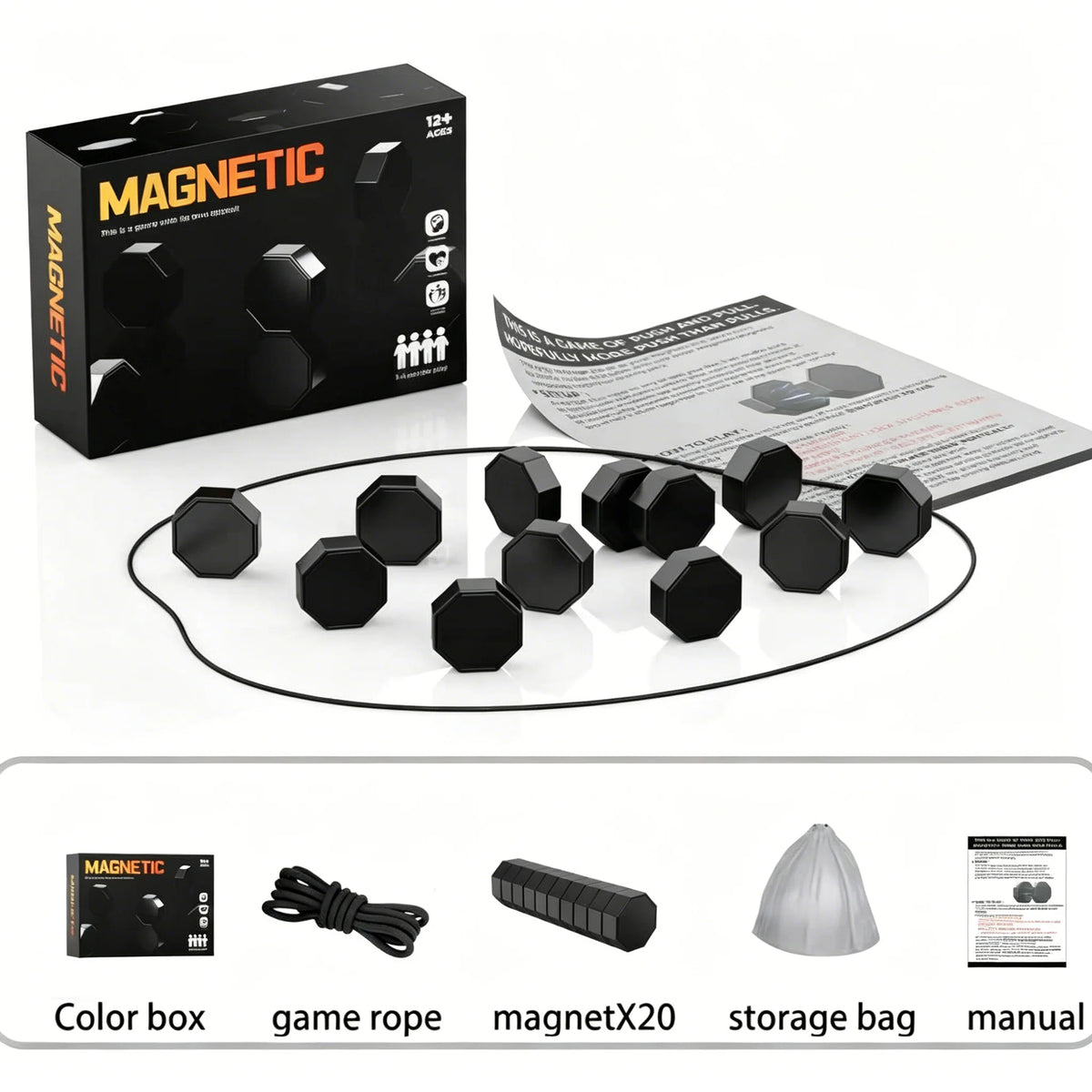 Magnetic Battle Stones Strategy Game