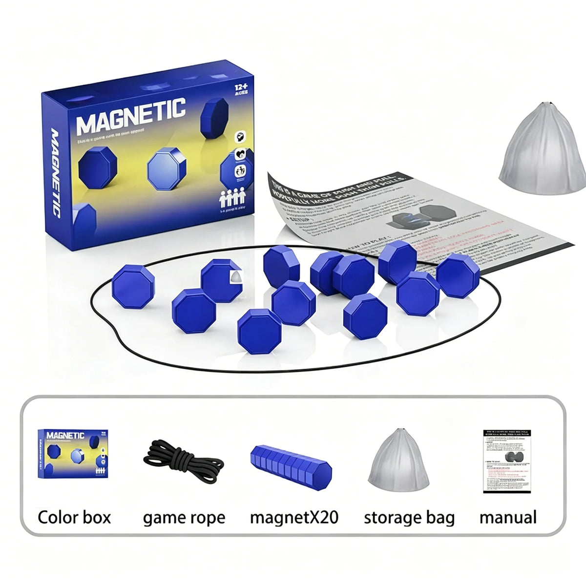 Magnetic Battle Stones Strategy Game