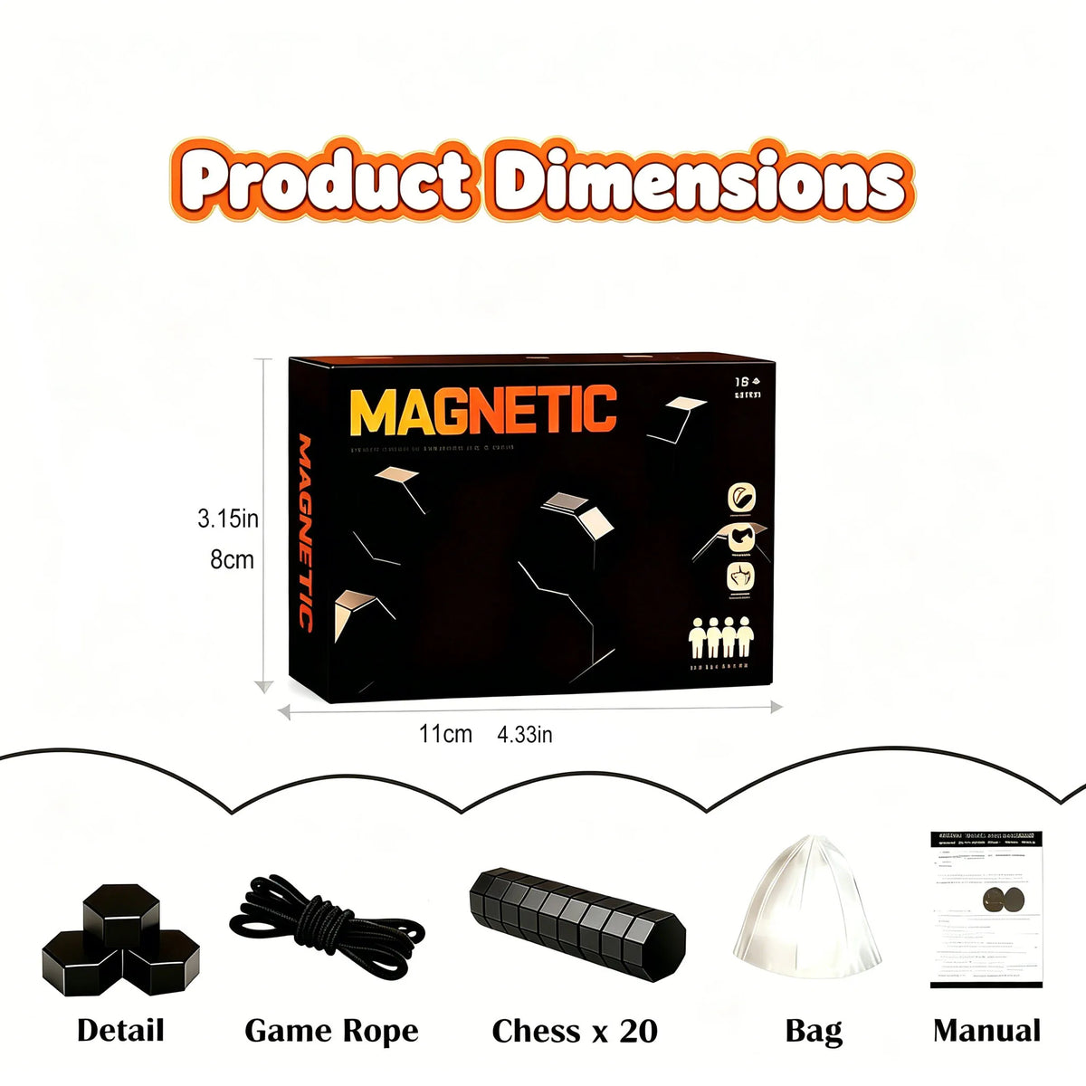 Magnetic Battle Stones Strategy Game
