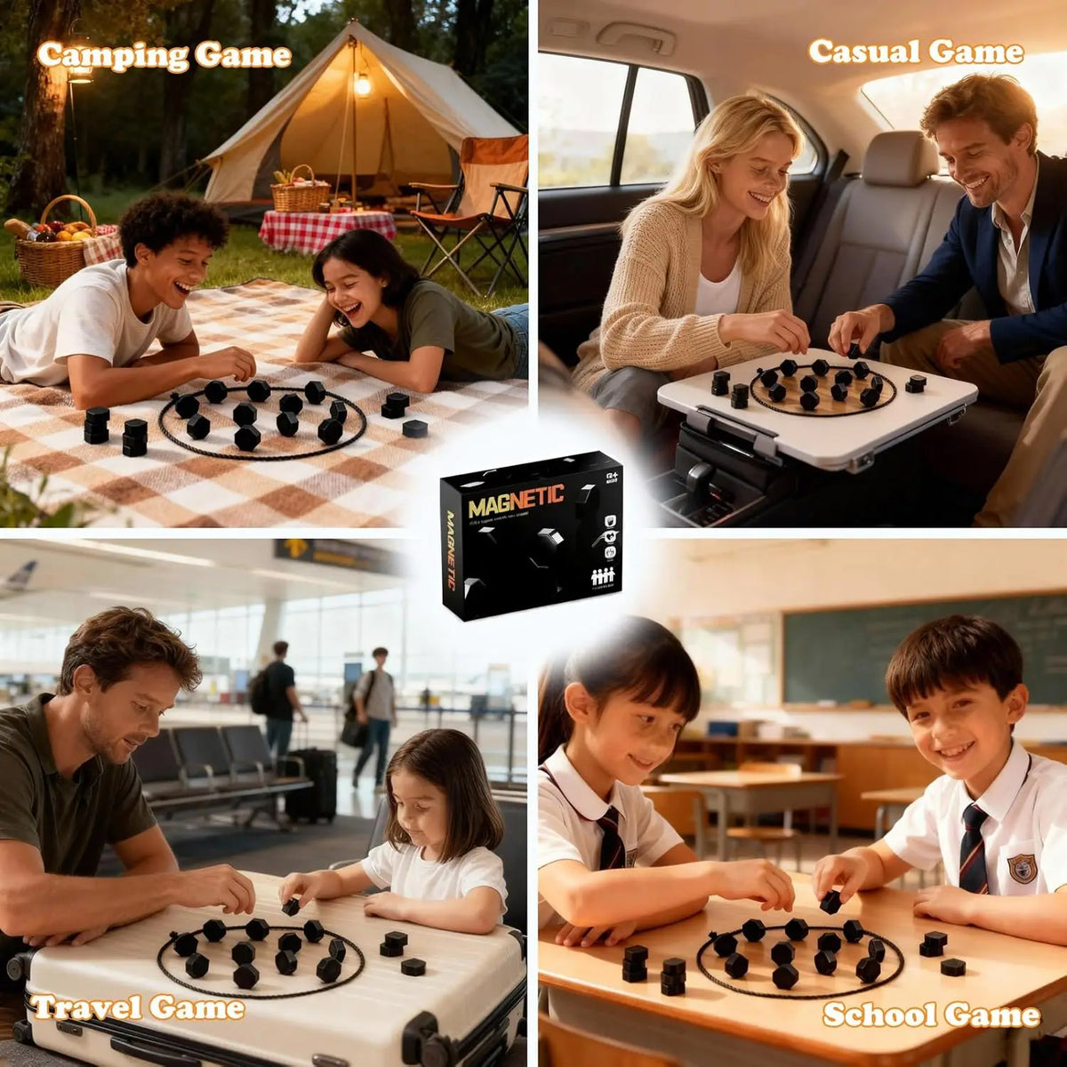 Magnetic Battle Stones Strategy Game