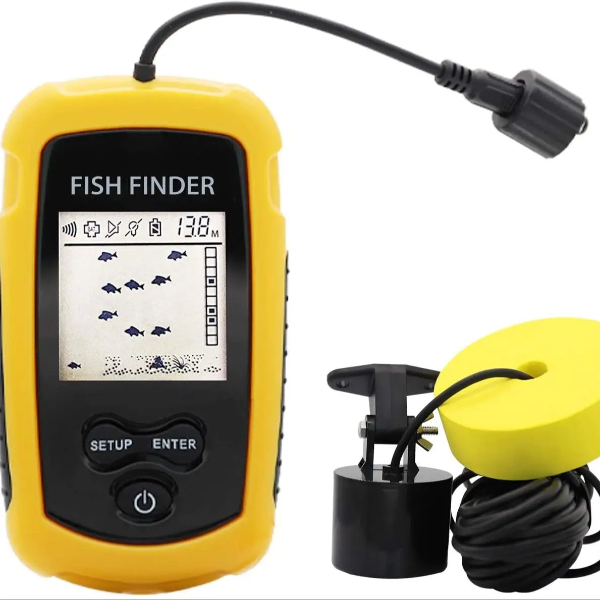 Portable Handheld Fish Finder with 100M Sonar Sensor